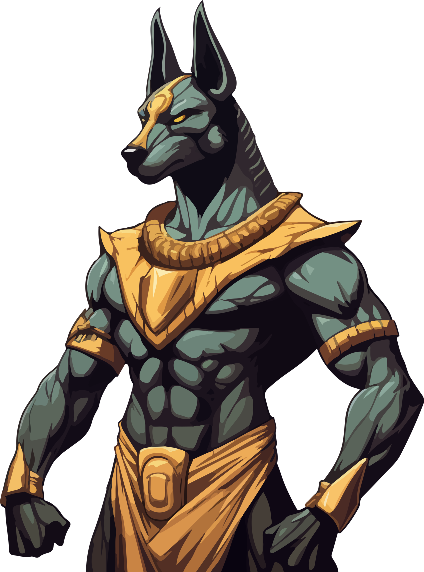 Anubis Cartoon Character