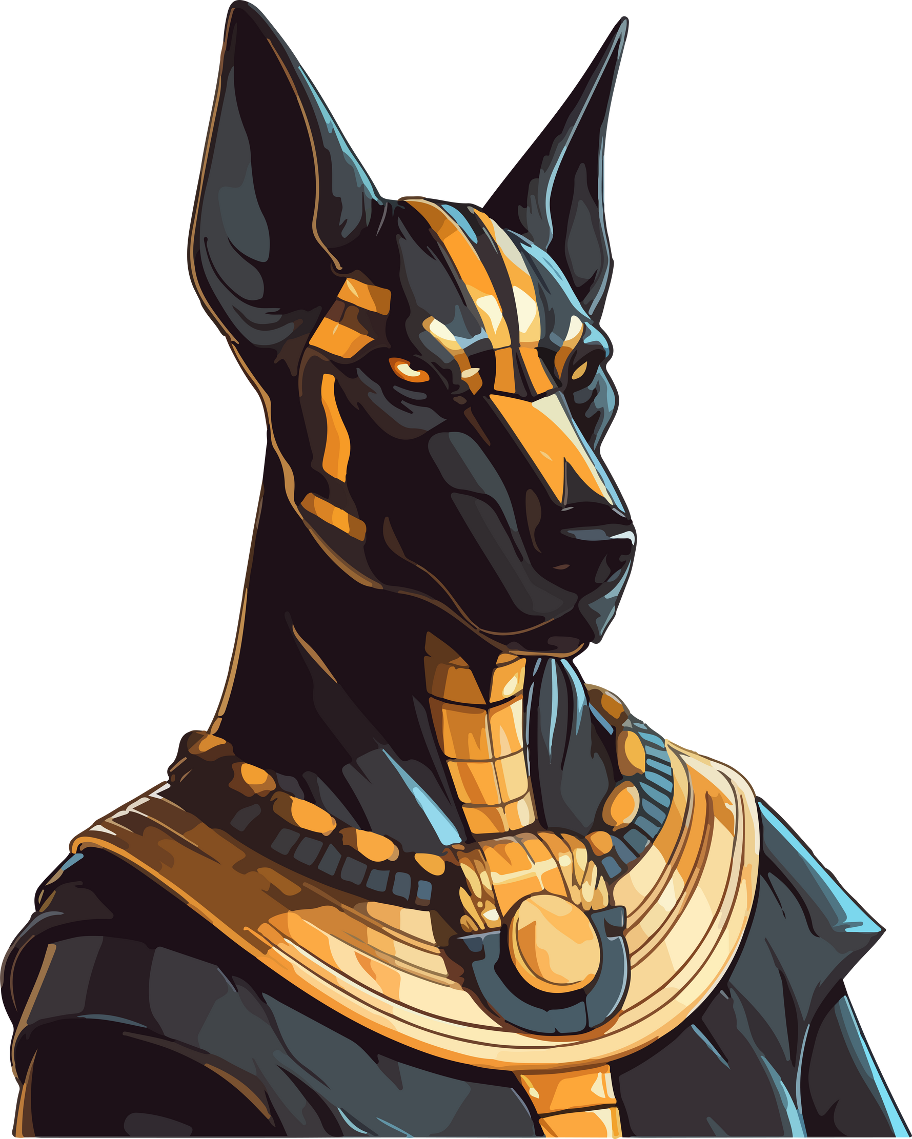 Anubis Character Illustration.